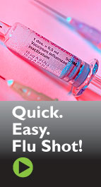 Quick easy flu shots